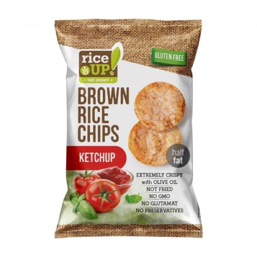 Rice Up Ketchup Geschmack Reis Chips, 60g.