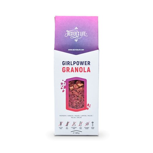 Hester's Life Girlpower Granola / Himbeer-Granola 320 g.