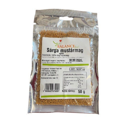 Senfkörner, gelb, ganz, 50g