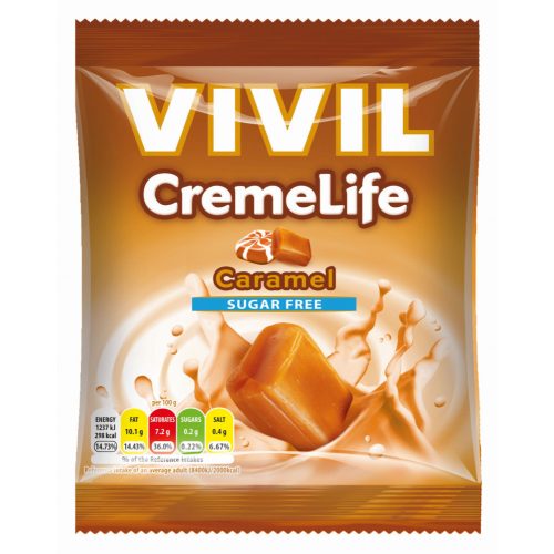 Vivil cukormentes krémes karamellás cukor 60 g